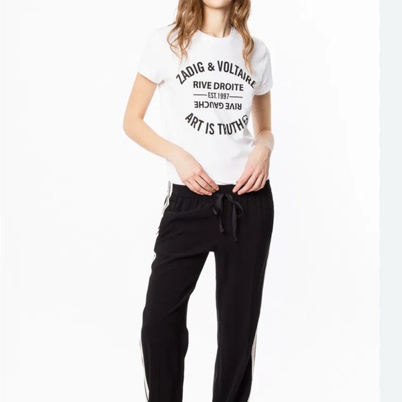 Zadig & Voltaire Poeme Black Women's Pants 36 - Picture 1 of 5